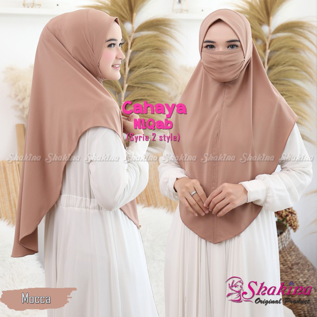 Jual Jilbab Syari Cahaya Niqab Ori Shakina Danisha Hijab By Qoid Shopee Indonesia 9072