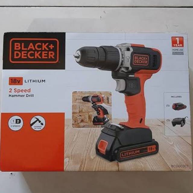 Jual Mesin Bor V Hammer Drill Cordless Bnd Bcd C Black Decker