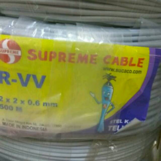 Jual Kabel Telepon Isi 4 Atau 2 Pair Supreme Meteran Shopee Indonesia