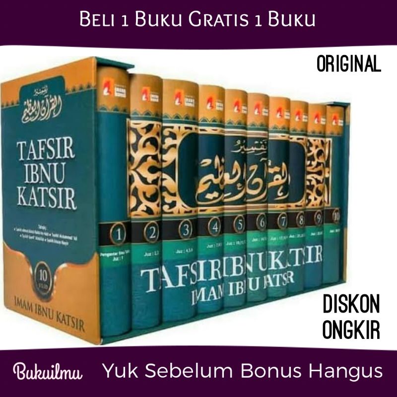 Jual Buku TAFSIR IBNU KATSIR Insan Kamil 10 Jilid Lengkap 30 Juz Dg Box ...