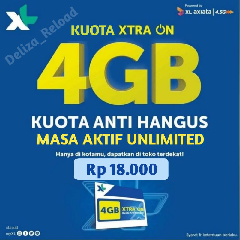 Jual Paket Data xl xtra on 4gb | kuota xl xtra on 4gb | Shopee Indonesia