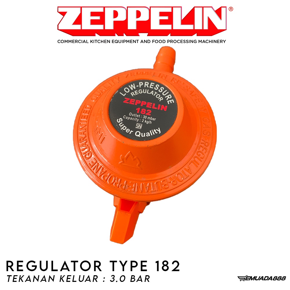 Jual REGULATOR GAS ZEPPELIN 182 TANPA METERAN ANTI BOCOR REGULATOR