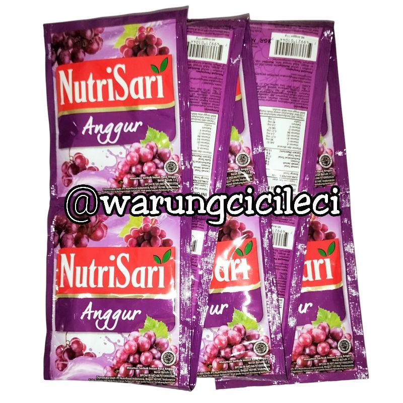 Jual Nutrisari Anggur G X Pcs Shopee Indonesia