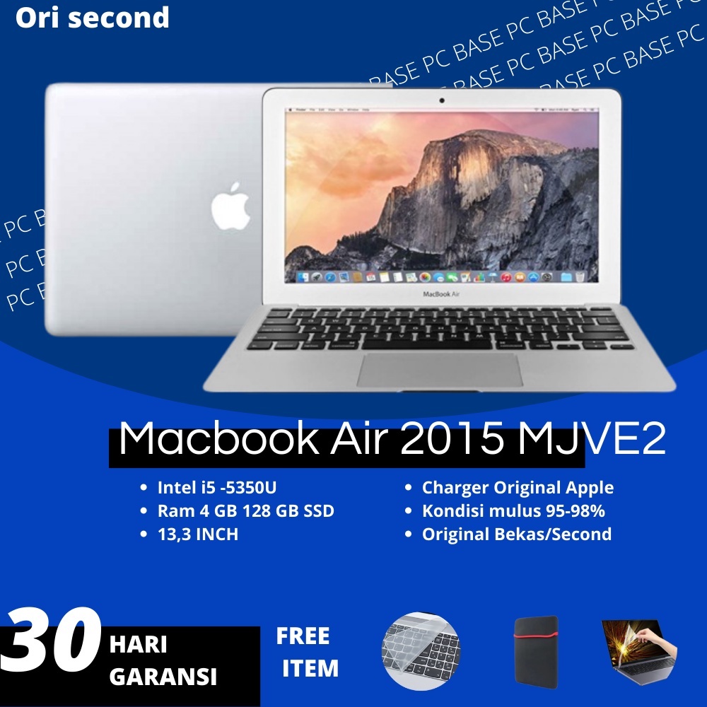 Jual Apple MACBOOK Air 2015 MJVE2 Intel I5-5250U 4GB Ram 128GB Ssd 13 ...