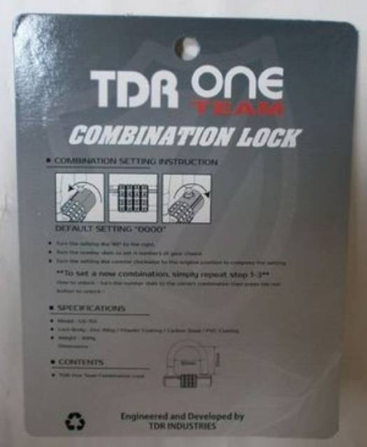 Jual Gembok Serbaguna TDR One Team Combination Multifunction Lock ...