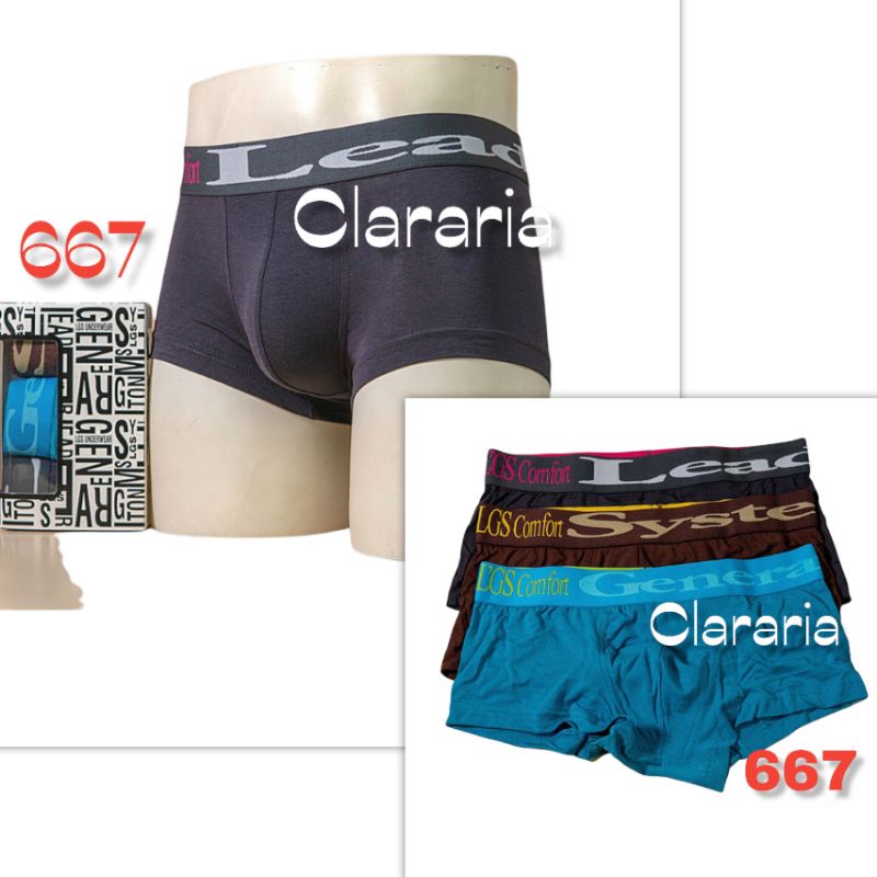 Jual Lgs 667 boxer pria dewasa isi 3 pcs | Shopee Indonesia