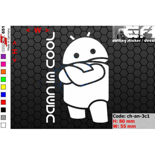 Jual ea cutting sticker / decal Code: ch-an-3c1 ( android ) | Shopee ...