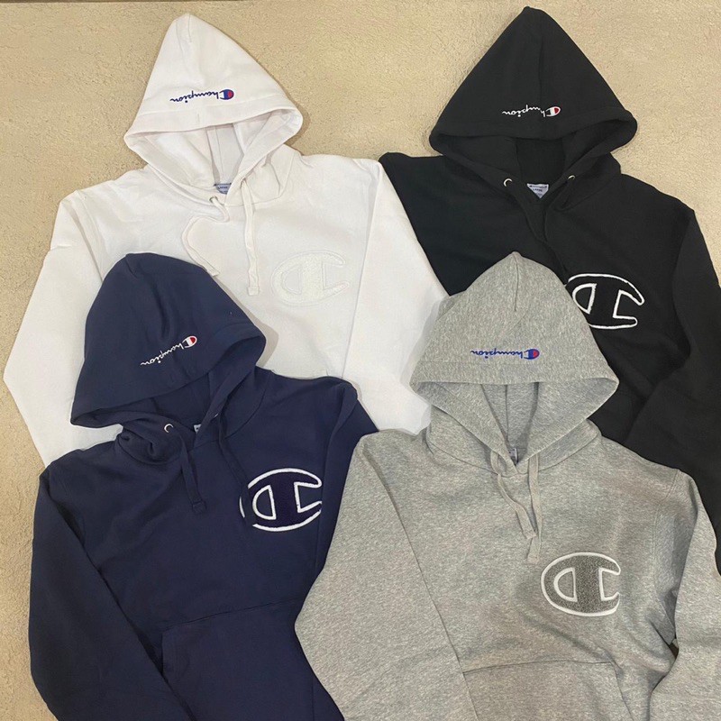 Champion hoodie big outlet c logo