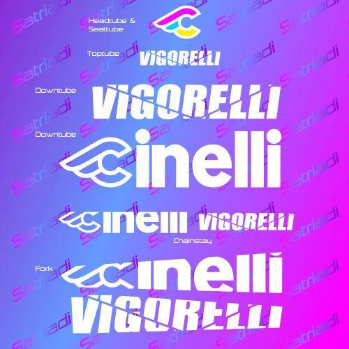 Jual Stiker Frame Sepeda Cinelli Vigorelli Sticker Custom Repaint Decal ...