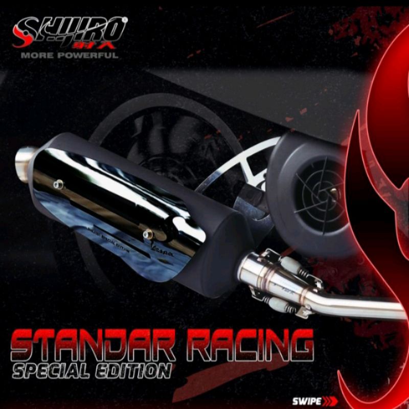 Jual Knalpot Standar Shijiro Racing Vespa Matic 150 3v/Iget type ...