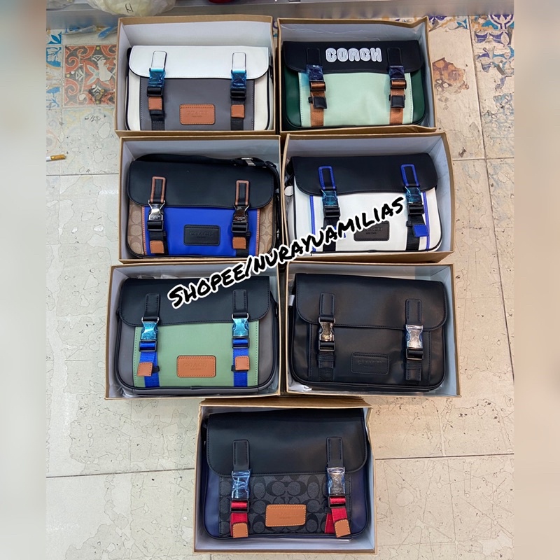 Jual Tas selempang Coach import free box tas selempang coach mesengger