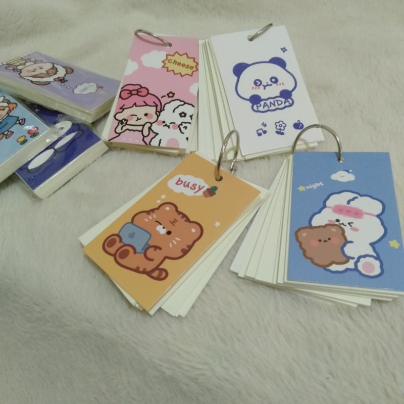 Jual Flash Card 5.5x9cm - Cute | Shopee Indonesia