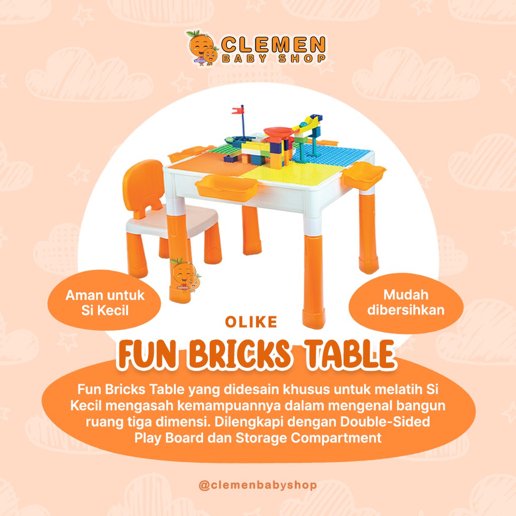 Fun bricks table sale