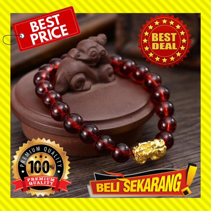 Jual Gelang Batu Giok Red Jade Pixiu Asli Gelang Pria Wanita Premium G38 Shopee Indonesia 6531