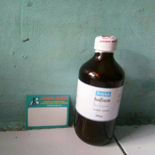 Jual Iodin Iodium Teknis Kemasan 500 Gr Yodium Kristal Iodine Kristal