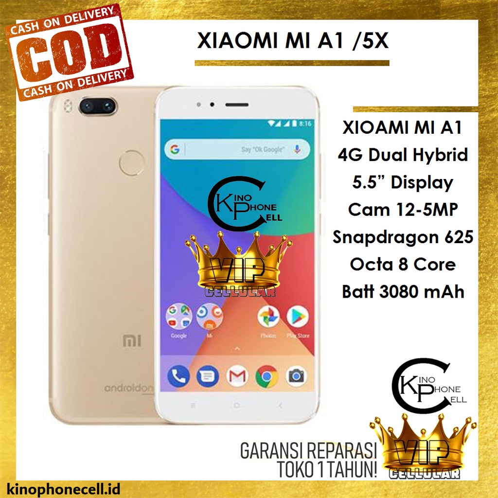 Jual Handphone HP Murah Xiaomi Mi A1 / Mi 5X 64GB RAM 4GB HP Murah 32GB