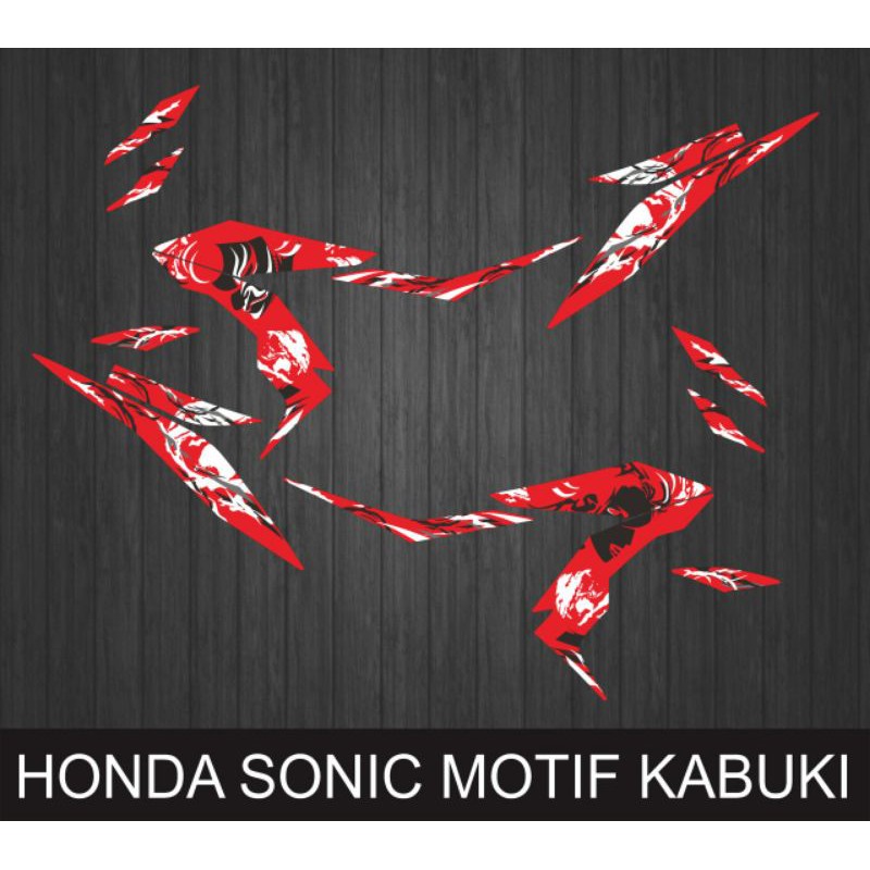 Jual STIKER STRIPING MOTOR DECAL VARIASI HONDA SONIC MOTIF KABUKI ...