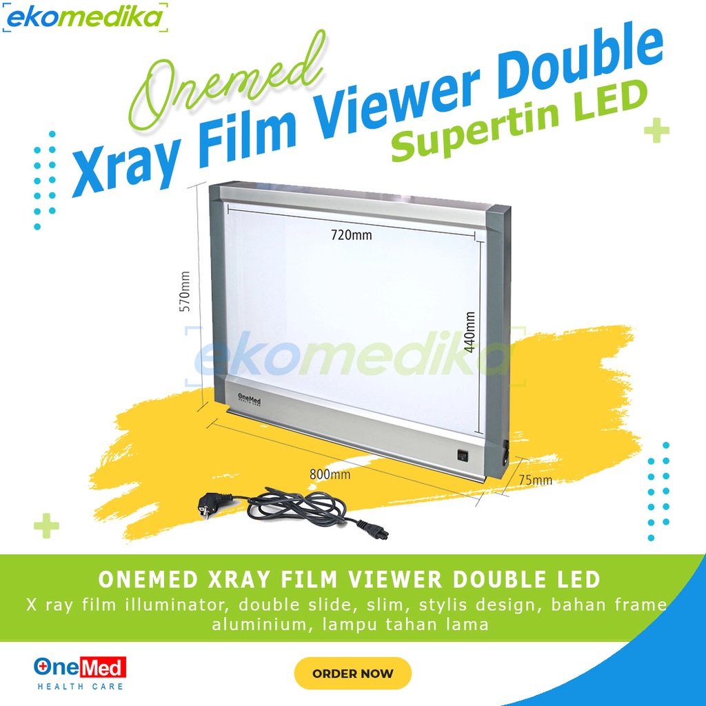 Jual Lampu Xray Viewer Double Slide Onemed Film Viewer Lampu Rontgen ...