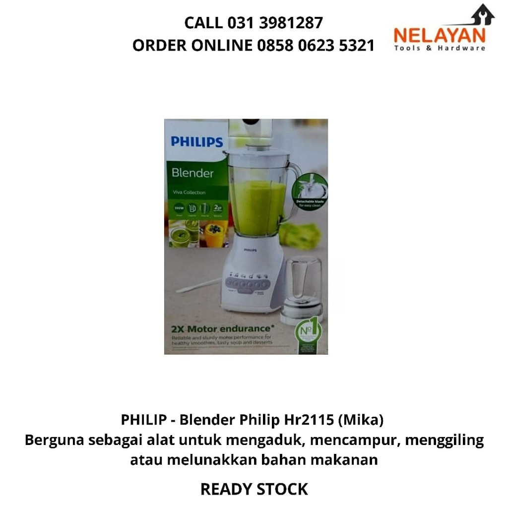 Jual PHILIP Blender Philip Hr2115 (Mika) Shopee Indonesia