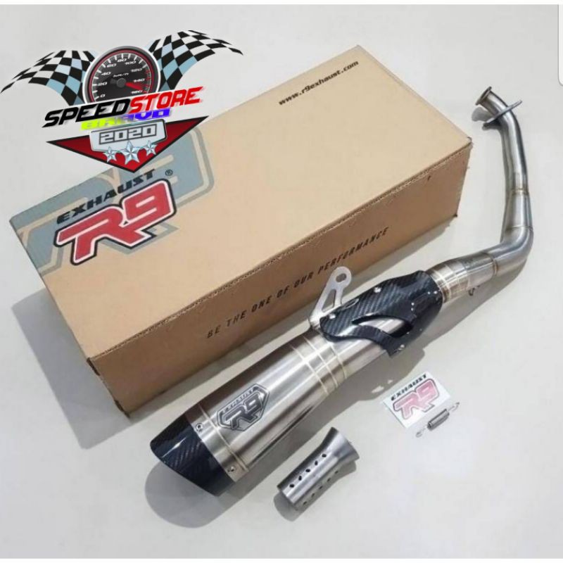 Jual knalpot r9 h2 ss aerox nmax pcx adv | Shopee Indonesia