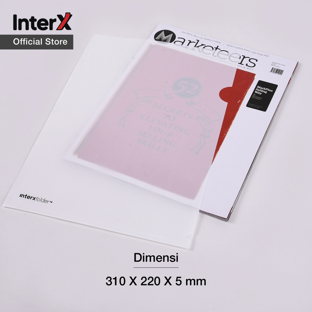 Jual InterX Folder Clear Sleeves/ Map L Plastik Arsip File Kantor ...