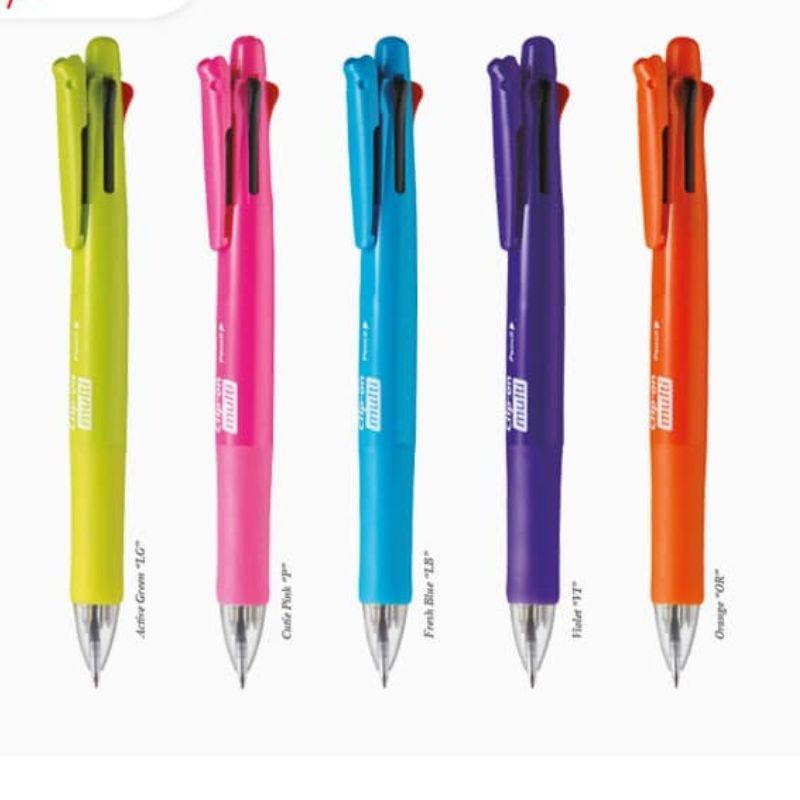 Jual STATIONERY HAUL- Pen/Pulpen/Bulpen Cetek 4 Warna+1 Pensil Mekanik ...