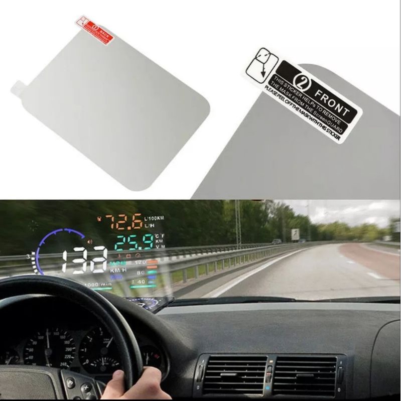 Jual Car HUD Reflective Film Head up Display system film OBD Fuel Consumption Overspeed Display