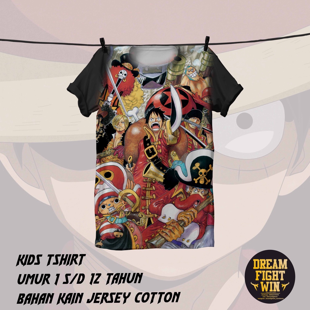 Jual Baju kaos ONE PIECE movie z luffy zoro sanji chopper Anak Laki Laki Perempuan Karakter