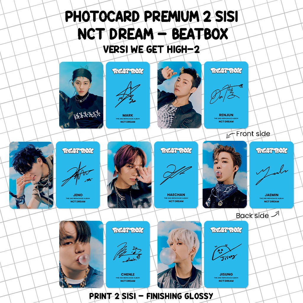 Jual GRT.19Jn23r ‣ (ISI 7 PCS) Photocard NCT DREAM BEATBOX - Photo