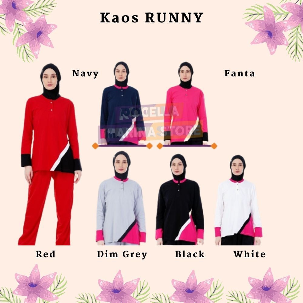 Jual ROCELLA KAOS RUNNY, KAOS OLAHRAGA, BAJU OLAHRAGA, BAJU SENAM, BAJU