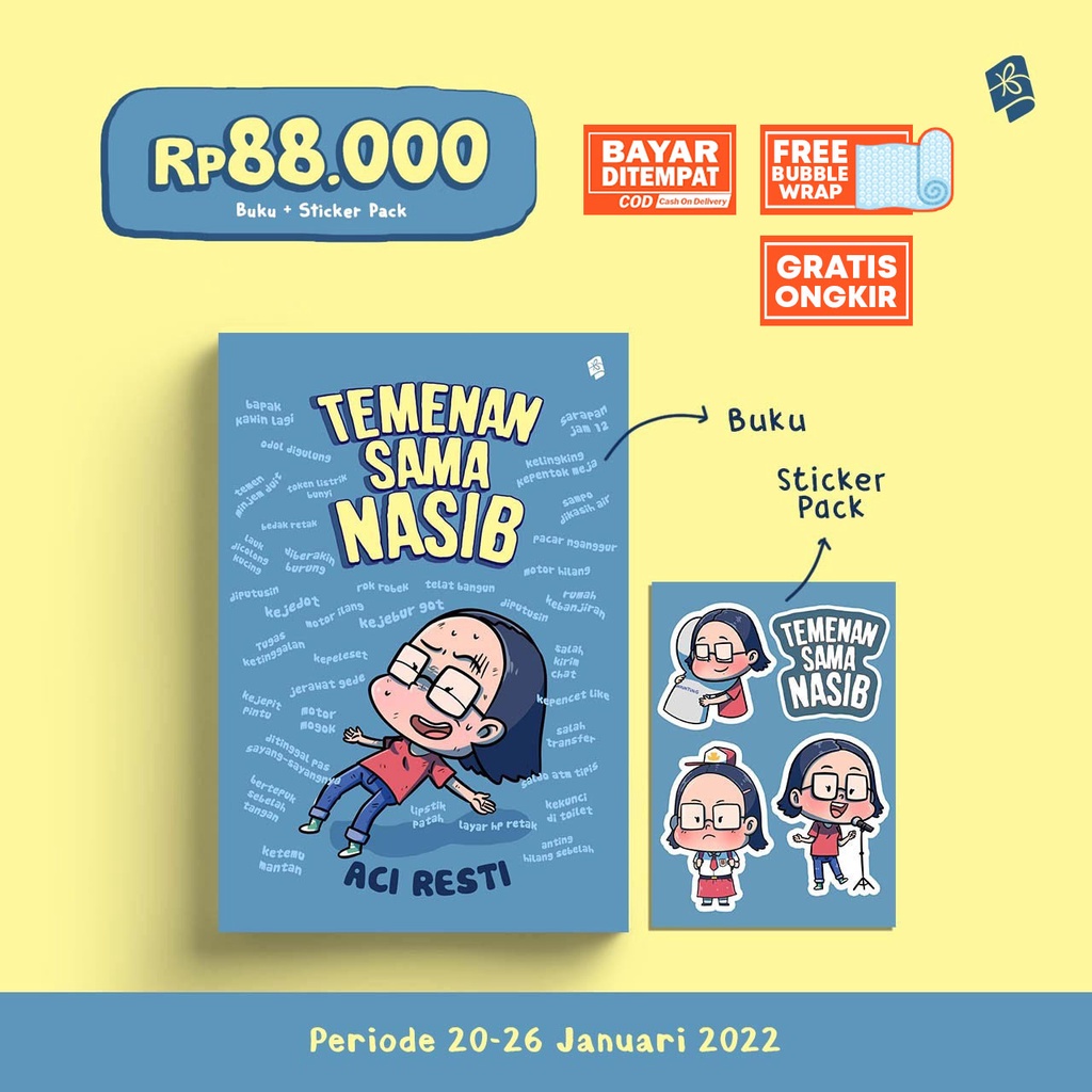 Jual Temenan Sama Nasib + Sticker Pack - Aci Resti [Bukune] | Shopee ...