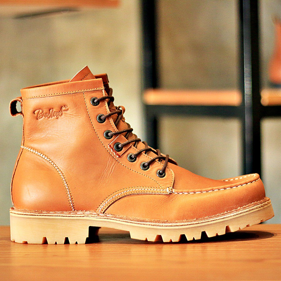 Jual [Premium Custom Size] Bradleys Robbs Tan Pull Grain - Sepatu Kulit ...