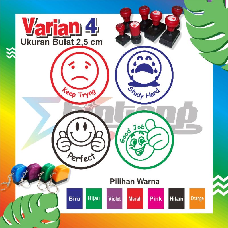 Jual STEMPEL PENILAIAN TK, PAUD, REWARD, STEMPEL BINTANG, STEMPEL ...