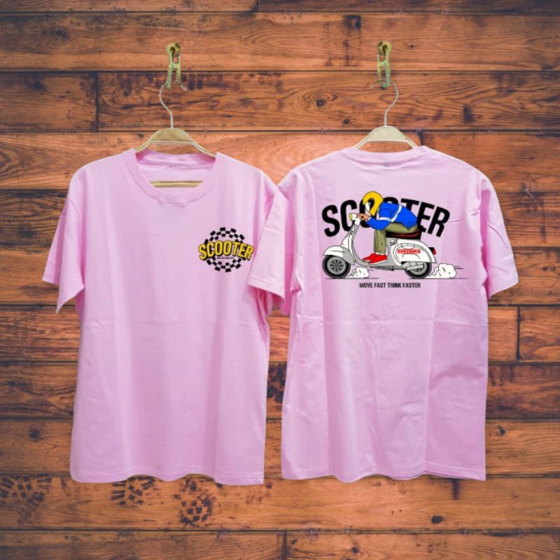 Jual (COD) Baju kaos/ baju kaos scooter/ kaos vespa/ kaos anak vespa ...