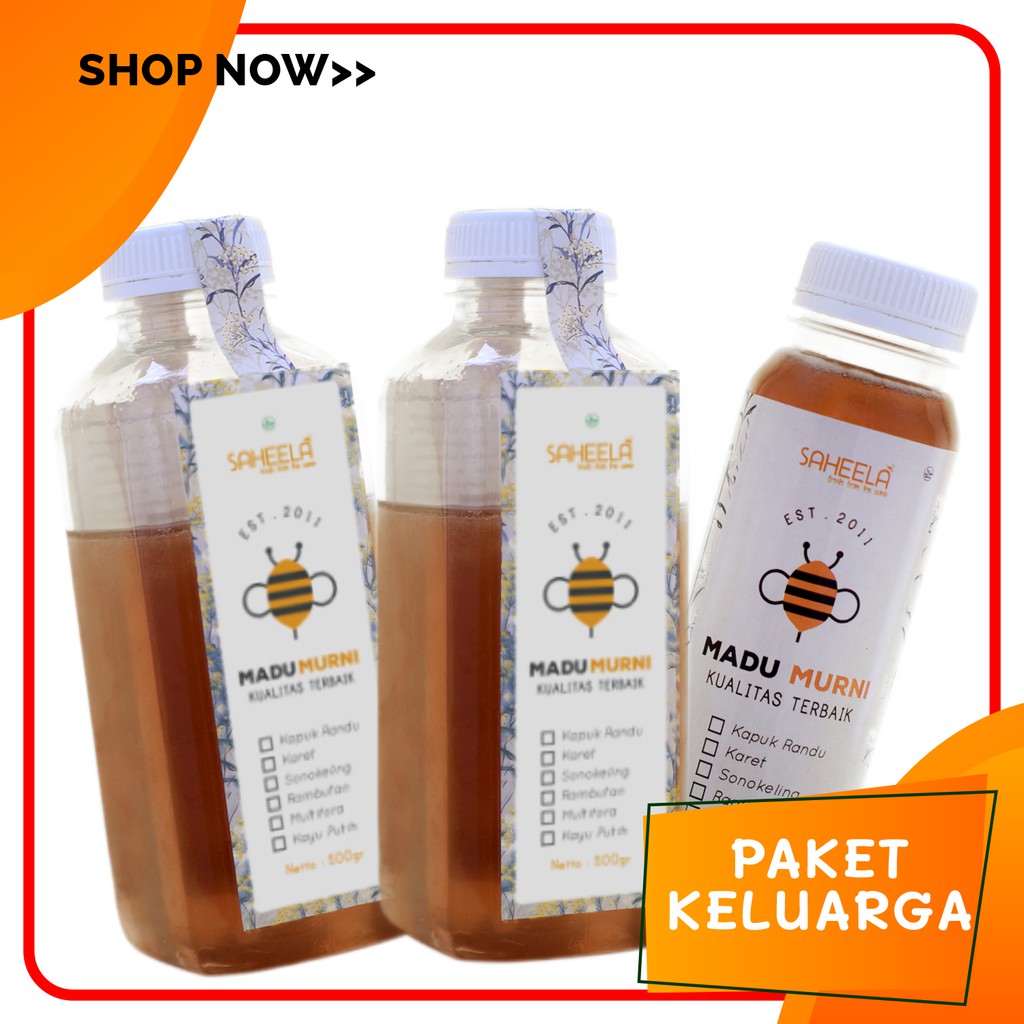 Jual PAKET KELUARGA | MADU MURNI (100%) SAHEELA UNTUK KELUARGA (MADU