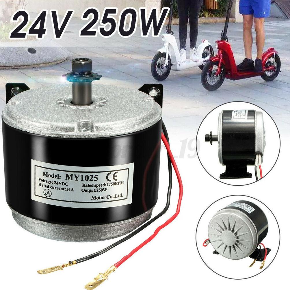 Jual DC Motor MY1025 24V 14A 250W Untuk E Skuter Go-Kart W/Mount Braket ...