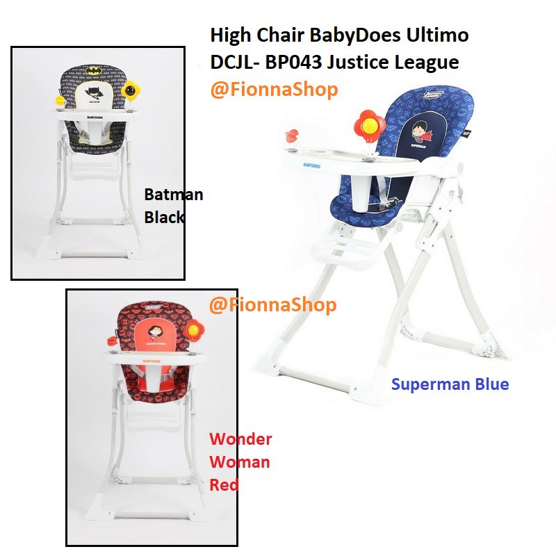 Jual High Chair Kursi Makan BabyDoes Ultimo DCJL BP043 Justice League Baby Does Shopee Indonesia