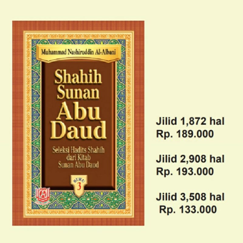 Jual Shahih Sunan Abu Dawud ( 3 Jilid ) | Shopee Indonesia