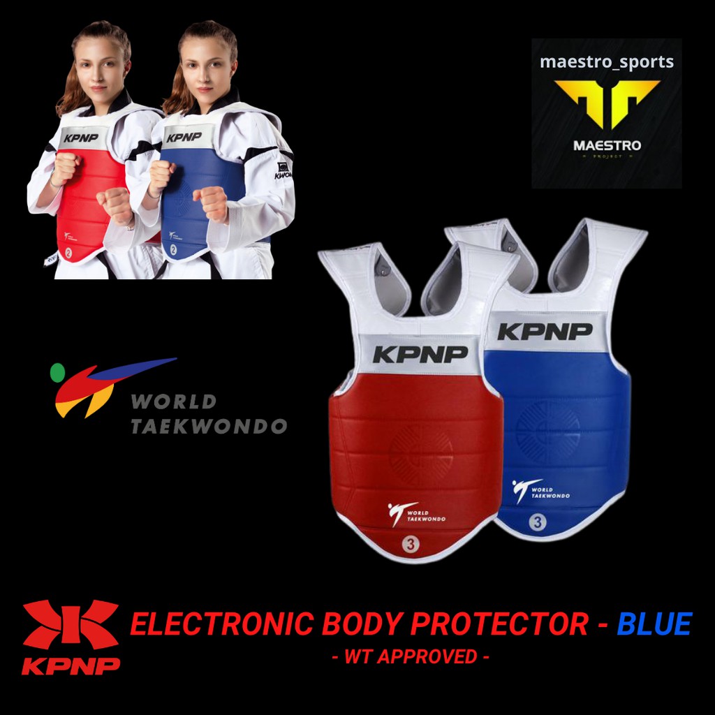 Jual KPNP Taekwondo ELECTRONIC Body Protector / Body PSS BLUE