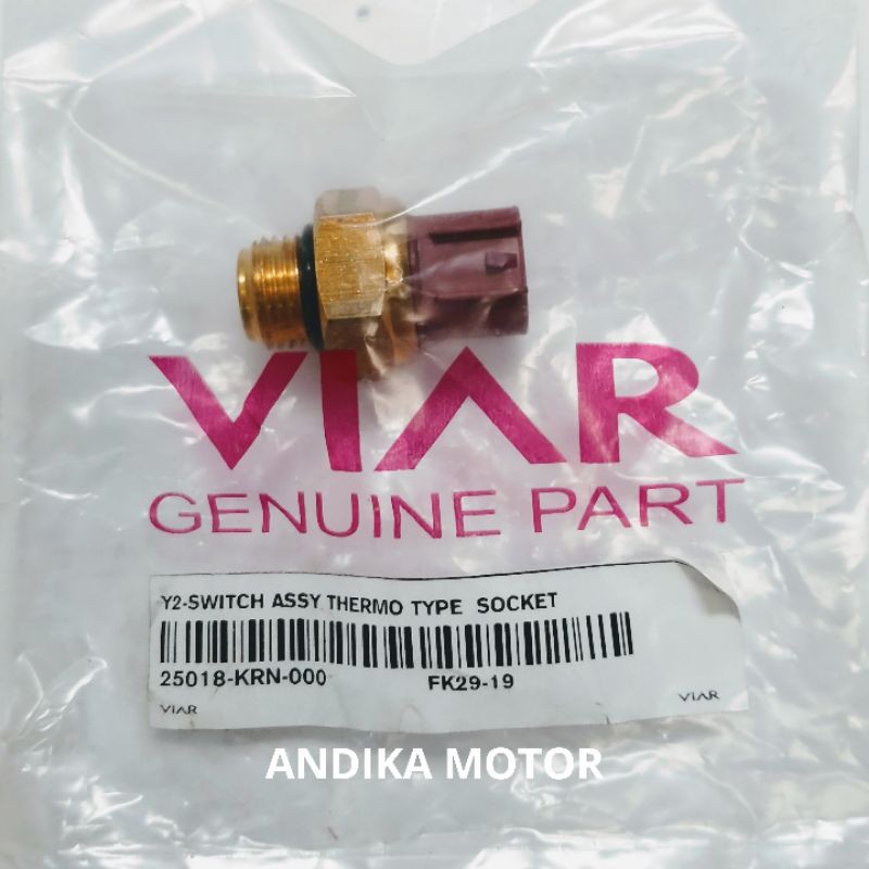 Jual SWITCH THERMO/OTOMATIS KIPAS RADIATOR ON 75 TIPE SOKET MOTOR VIAR