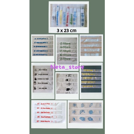 Jual Plastik Es Sablon 1kg (20 ikat) ukuran 3 *23 cm Campur Warna dan ...