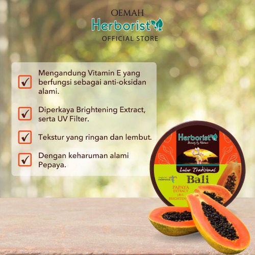 Jual (GET 1 GIFT) Herborist LULUR TRADISIONAL BALI PLUS WHITENING 100GR ...