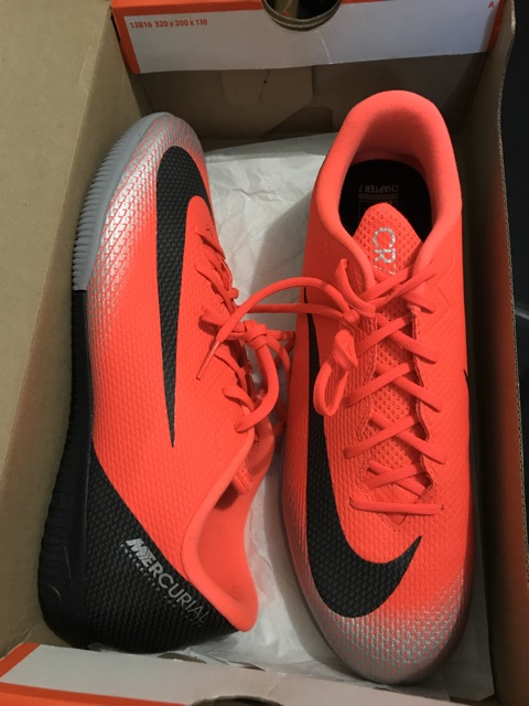 Nike Mercurial Vapor X 12 Academy CR7 IC Indoor Court 'Red Black' AJ37 -  KICKS CREW