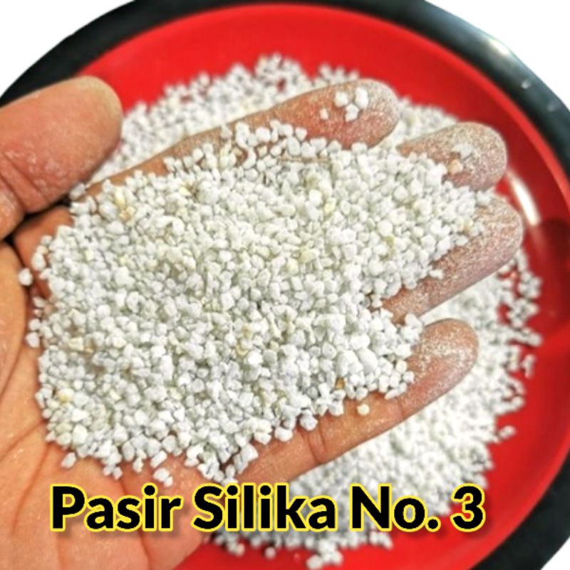 Jual Pasir Silika No 3 500 Gr Kasar Super Kristal Aquascape Shopee