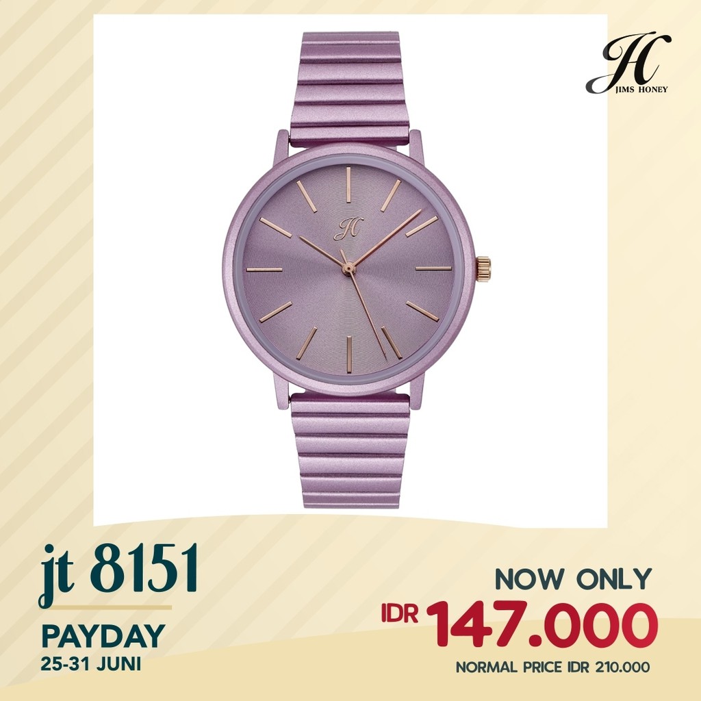 Jual JIMS HONEY JAM TANGAN WANITA JT 8151 (FREE EXCLUSIVE BOX + BATERAI