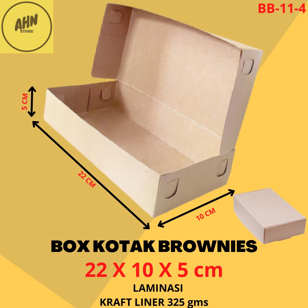 Jual KARDUS BOX BROWNIES KUE / DUS KOTAK BOX BROWNIS MARTABAK BOLU ROTI