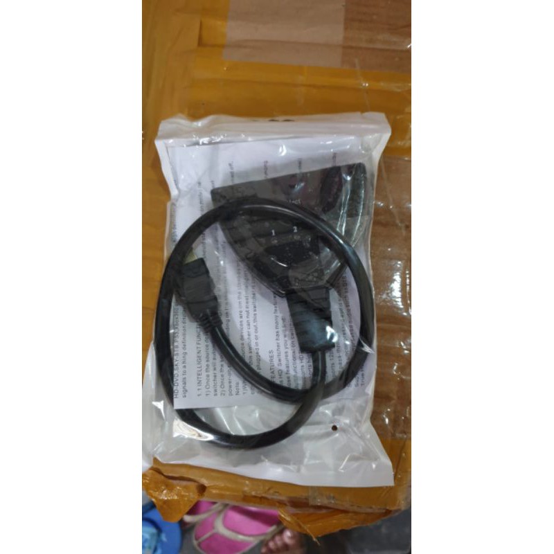 Jual HDMI SWITCH 3 PORT 3 INPUT 1 OUTPUT / HDMI SWITCHER KABEL 3 PORT ...
