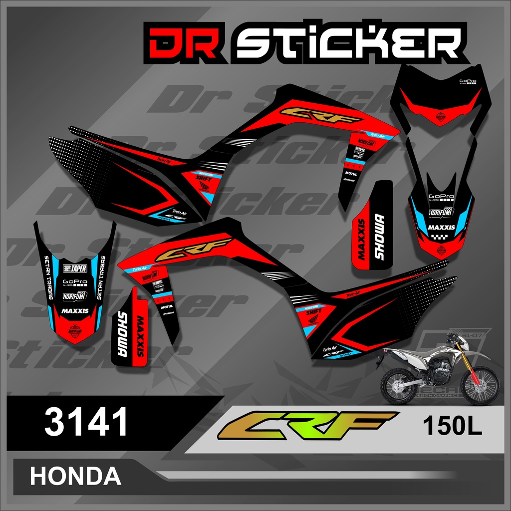 Jual Stiker Striping Crf L Semi Full Desain Racing Striping Crf L Desain Racing