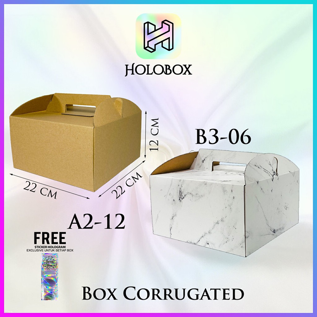 Jual Gable Box Kotak Kue Corrugated Box Hampers Souvenir