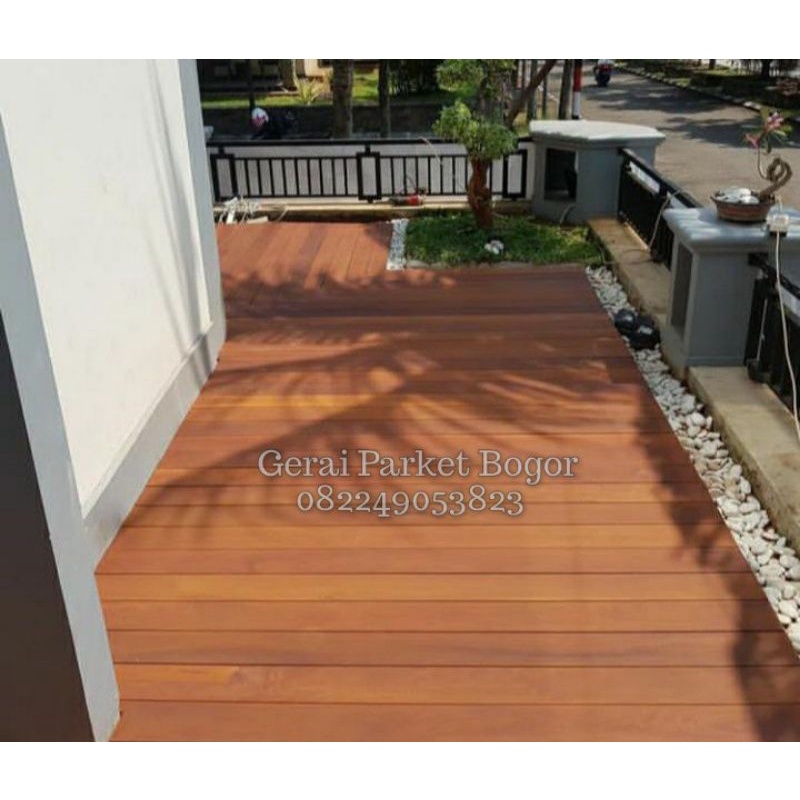 Jual Papan Decking Kayu Bengkirai Kalimantan Pooldeck Pagar Teras